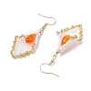 Glass Seed Beads Dangle Earrings EJEW-MZ00327-4