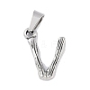 Non-Tarnish 304 Stainless Steel Pendants STAS-F235-01P-V-1