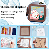 2 Sets 2 Style Rabbit Bear Photo Frame Needle Felting Kits for Beginners DIY-OC0012-16-4