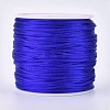 Round Nylon Satin Rattail Cord NWIR-WH0009-15A-09-1
