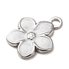 304 Stainless Steel Enamel Pendants STAS-F367-16B-P-2