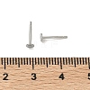Non-Tarnish 316 Surgical Stainless Steel Flat Round Blank Peg Stud Earring Settings X-STAS-R073-06G-4