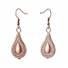 Teardrop Big Dangle Earrings for Girl Women EJEW-JE04634-03-3