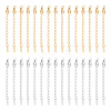 30Pcs 2 Colors 304 Stainless Steel Chain Extender FIND-UN0004-16-1