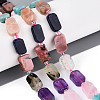 Natural Sodalite & Rhodonite & Prehnite & Amethyst & Rose Quartz & Flower Amazonite & Sunstone Beads Strands G-N358-02A-01-1