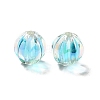 Two Tone UV Plating Rainbow Iridescent Acrylic Beads X-TACR-D010-05-3