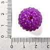 Chunky Resin Rhinestone Bubblegum Ball Beads RESI-S259-A01-3