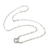 2.5MM 304 Stainless Steel Paperclip Chain Necklaces NJEW-JN06449-02-2