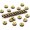 Brass Rhinestone Spacer Beads RB-A014-L6mm-05G-1