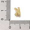 Rack Plating Brass Micro Pave Clear Cubic Zirconia Beads KK-G500-30G-K-3