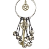 Alloy Star & Ring Pendant Decorations HJEW-JM02170-01-4