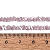 Electroplate Opaque Glass Beads Strands EGLA-Q139-01A-C06-4