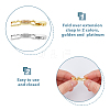 10Pcs 2 Colors Bowknot Rack Plating Brass Clear Cubic Zirconia Watch Band Clasps ZIRC-DC0001-10-3