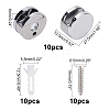 AHANDMAKER 10Sets Zinc Alloy Mirror Mounting Clips FIND-GA0001-65-2