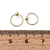 Brass Ball Captive Bead Nose Ring AJEW-G075-01G-01-5