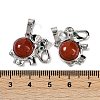 Natural Red Jasper Pendants G-I374-A-P22-3