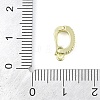 Brass Micro Pave Clear Cubic Zirconia Twister Clasps KK-L219-01G-01-3