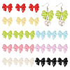 24Pcs 8 Colors Baking Paint Alloy Beads FIND-TA0009-28-1