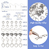 DIY Heart Earring Making Kit DIY-TA0005-40-4