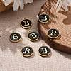 Golden Plated Alloy Charms LS-ENAM-S118-02B-5