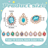 10Pcs 10 Colors Zinc Alloy & Rhinestone & Cubic Zirconia Pendants FIND-UN0009-92-3