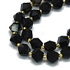 Natural Striped Agate Beads Strand G-I376-A09-01-3