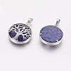 Natural Lapis Lazuli Pendants X-G-E388-05P-1