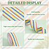 Polycotton Arrow Print Jacquard Ribbons SRIB-WH0011-113D-4