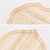 Special-shaped Rubber Wooden Base Display WOOD-WH0023-36-4