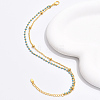 Fashionable Brass Double Layered Anklets with High-end Chain Design AF5904-3