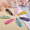 Spray Painted Iron Snap Hair Clips OHAR-CJ0001-01-7