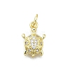 Brass Micro Pave Cubic Zirconia Pendants KK-K400-41G-1