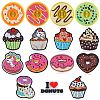 15Pcs 15 Styles PVC Plastic Beads SIL-SZ0002-03-1