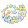 Handmade Bumpy Lampwork Beads Strands LAMP-N021-036F-2