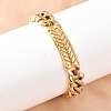 Stainless Steel Cuban Link Chain Bracelets LS-BJEW-D379-06G-5