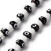 Handmade Evil Eye Lampwork Beads Strands LAMP-S069-01A-02-1