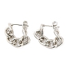 Rack Plating Brass Chain Ear Studs for Women EJEW-Q770-15P-1