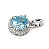 925 Sterling Silver Pave Cubic Zirconia Pendants STER-B009-01A-03-2