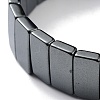 Non-Magnetic Synthetic Hematite Beaded Stretch Bracelets BJEW-H589-02E-2