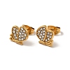 Rhinestone Butterfly Stud Earrings with 316 Surgical Stainless Steel Pins EJEW-A081-14G-02-1