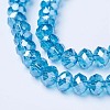 Electroplate Glass Beads Strands X-EGLA-A034-T8mm-A13-3