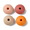 Rondelle Food Grade Eco-Friendly Silicone Focal Beads SIL-F003-07B-2