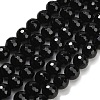 Natural Black Onyx Beads Strands G-C280-B01-8mm-2