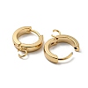 201 Stainless Steel Huggie Hoop Earrings Findings STAS-A167-01M-G-2