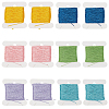 24Pcs 6 Colors Polyester Embroidery Threads DIY-CY0003-59-1
