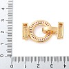 Brass Micro Pave Cubic Zirconia Fold Over Clasps KK-L289-007G-3