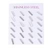 Tarnish Resistant 304 Stainless Steel Stud Earrings X-EJEW-H350-24P-3