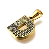 Golden 304 Stainless Steel Pendants STAS-K300-01G-D-2