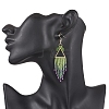 304 Stainless Steel Dangle Earrings EJEW-MZ00513-01-3