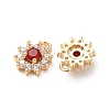 Brass Micro Pave Cubic Zirconia Charms CU-K002-39G-F-2